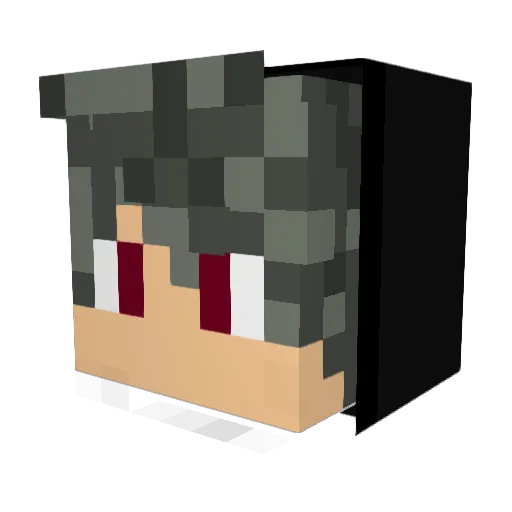 JLCobra Minecraft avatar head, 3D render