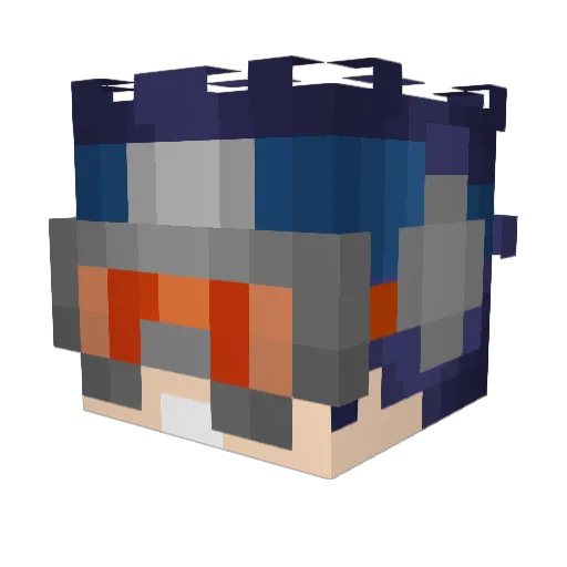JLGenji Minecraft avatar head, 3D render
