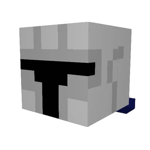 JLNHMP Minecraft avatar head, 3D render