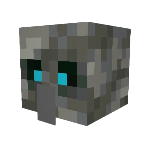 JLOBSTR Minecraft avatar head, 3D render