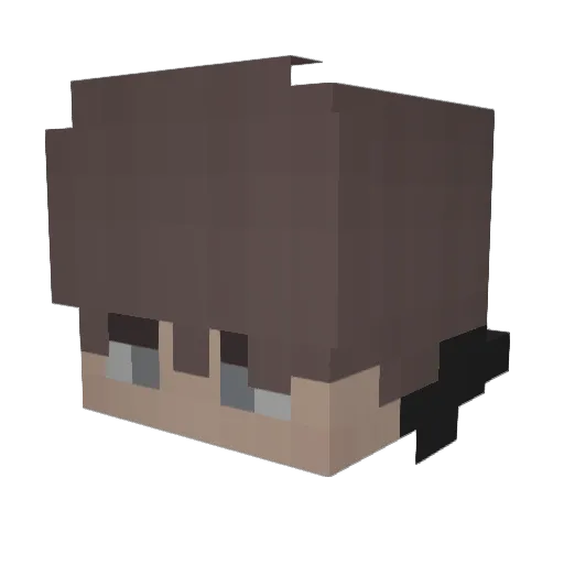 JLP_XaioYue Minecraft avatar head, 3D render