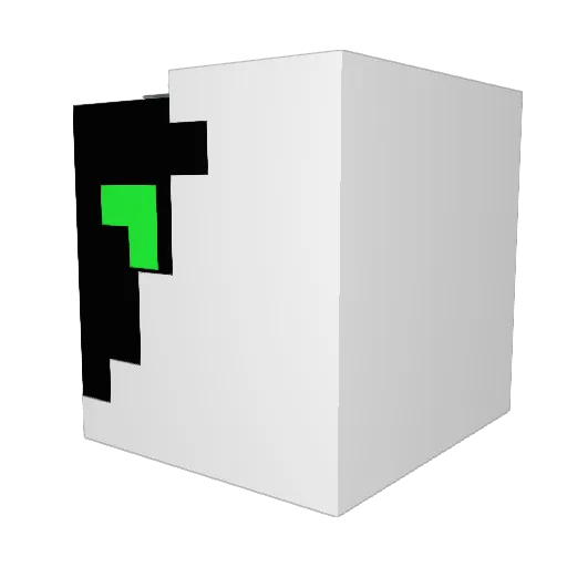 JL_THELEN Minecraft avatar head, 3D render