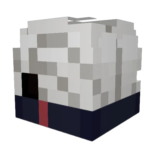 JL_Trezety Minecraft avatar head, 3D render