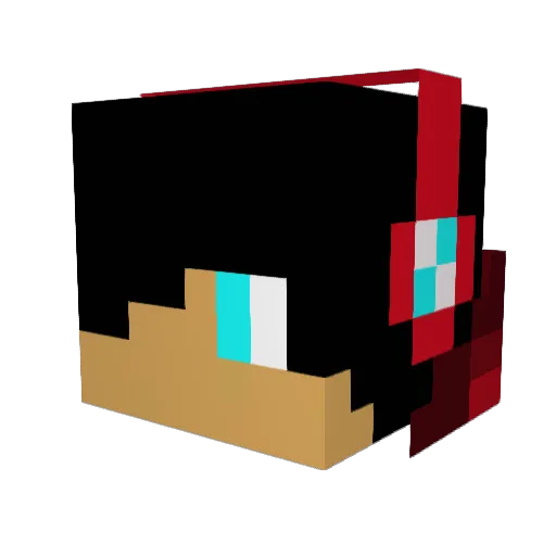 JLamond Minecraft avatar head, 3D render