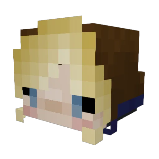 JLine Minecraft avatar head, 3D render