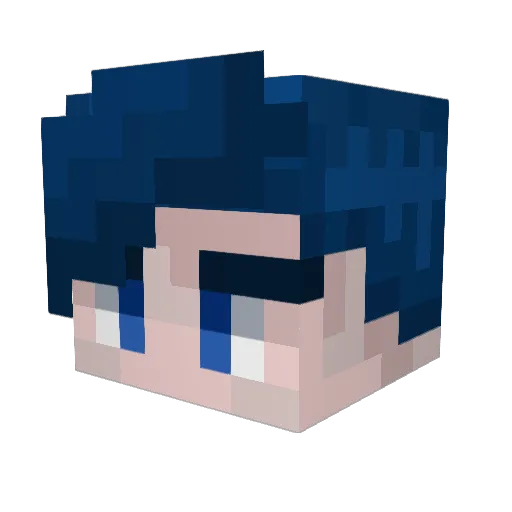 JLovercomer Minecraft avatar head, 3D render