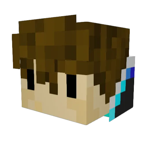 JLplayz Minecraft avatar head, 3D render