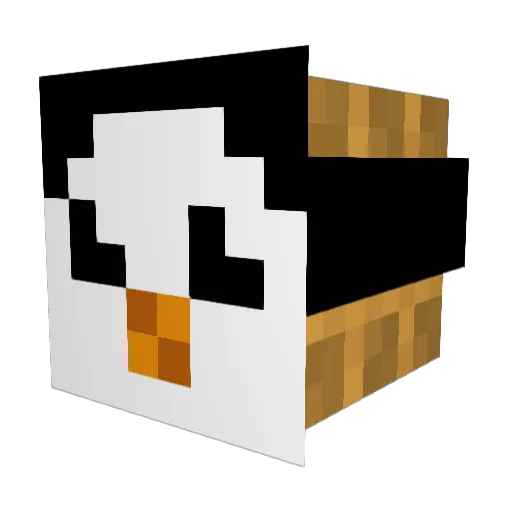 JM34 Minecraft avatar head, 3D render