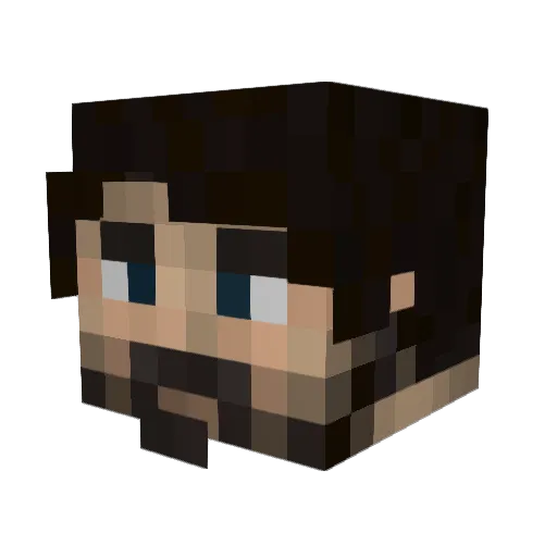 JM98 Minecraft avatar head, 3D render