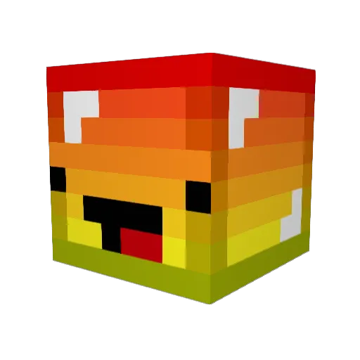 JMAC7710 Minecraft avatar head, 3D render