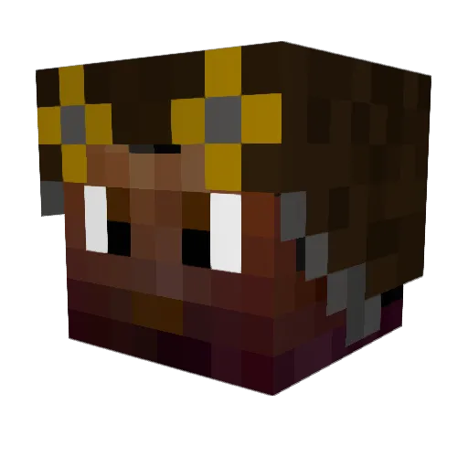 JMAN530 Minecraft avatar head, 3D render