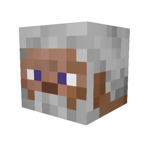 JMAN627 Minecraft avatar head, 3D render