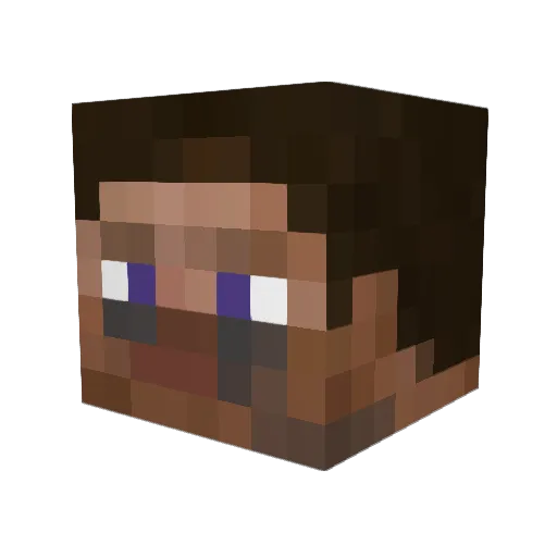 JMART13 Minecraft avatar head, 3D render