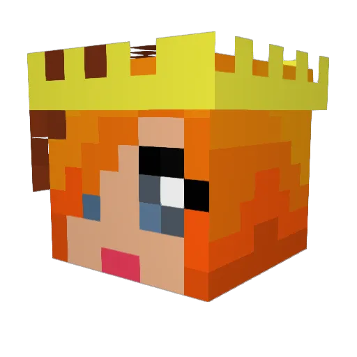 JMBernie Minecraft avatar head, 3D render