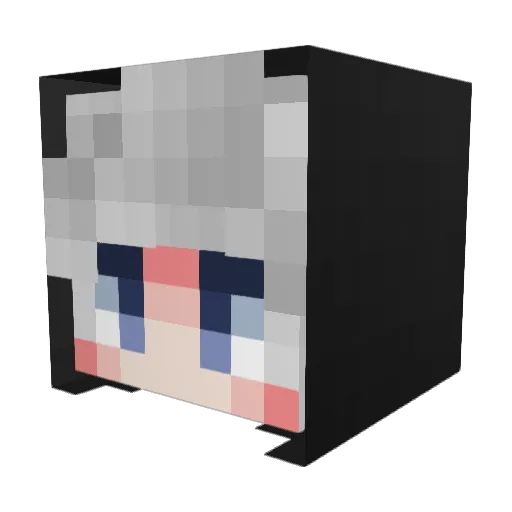 JMDBuilder Minecraft avatar head, 3D render