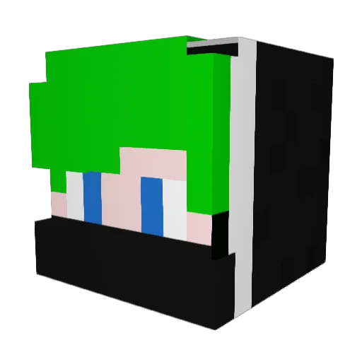 JMEOWWW Minecraft avatar head, 3D render