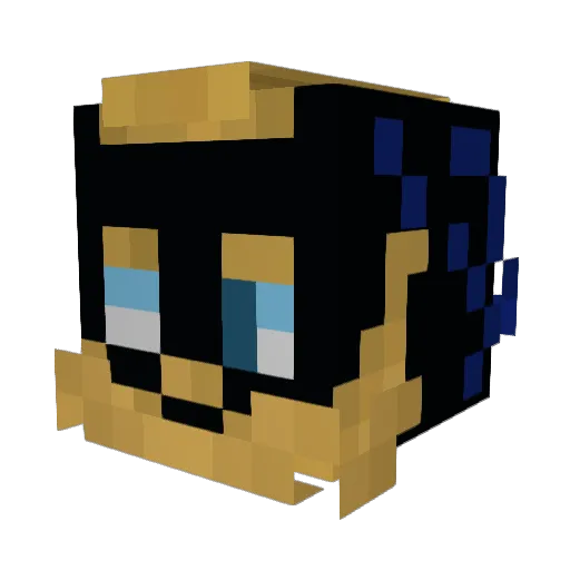 JMG02 Minecraft avatar head, 3D render