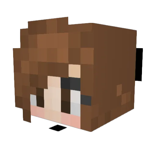 JMH_Jasmine Minecraft avatar head, 3D render