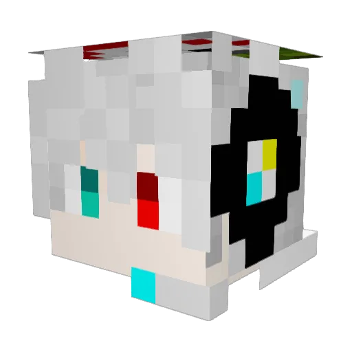 JMJOKER Minecraft avatar head, 3D render