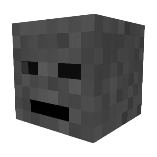 JMK5711 Minecraft avatar head, 3D render