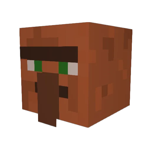 JMMecraw Minecraft avatar head, 3D render