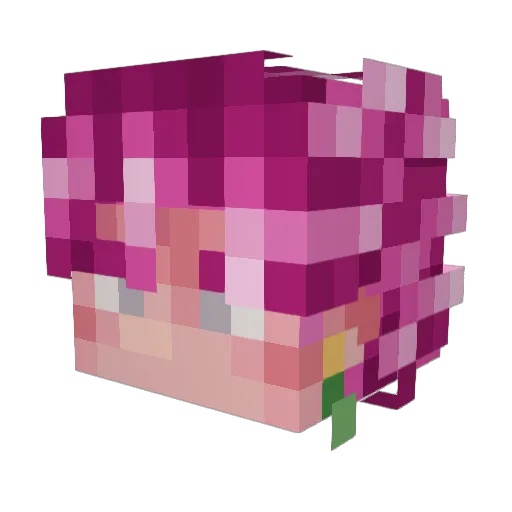 JMPplayzz Minecraft avatar head, 3D render