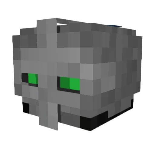 JMS335 Minecraft avatar head, 3D render