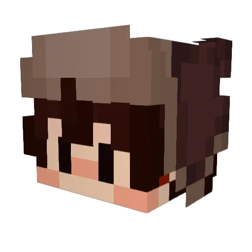 JMUANG Minecraft avatar head, 3D render