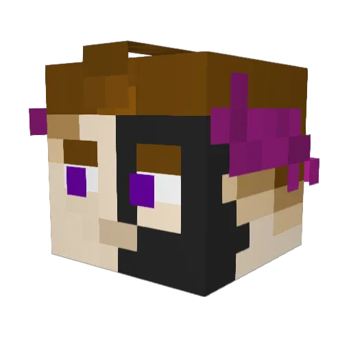 JMW_Minecraft Minecraft avatar head, 3D render