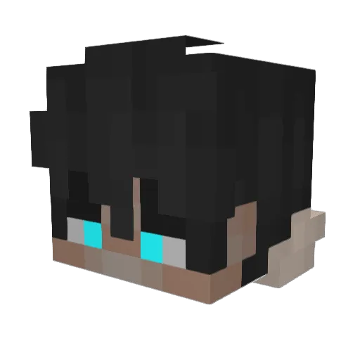 JMWalker777 Minecraft avatar head, 3D render
