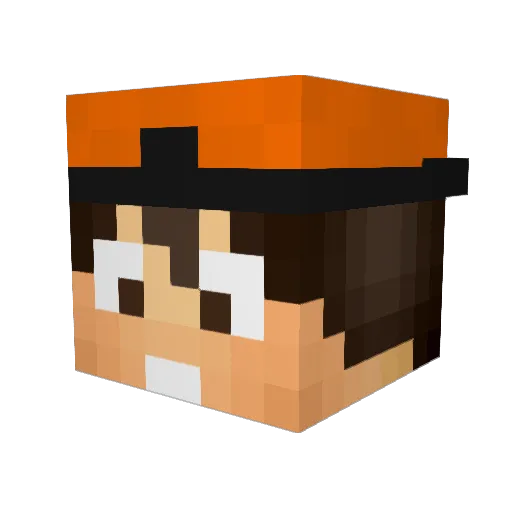 JM_GamiinG Minecraft avatar head, 3D render
