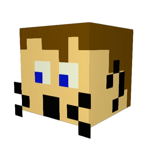 JMac91 Minecraft avatar head, 3D render