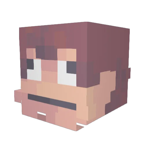 JMacC_ Minecraft avatar head, 3D render