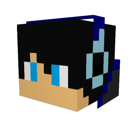 JMan0707 Minecraft avatar head, 3D render