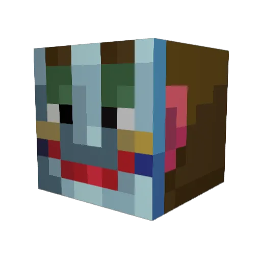 JMarNeon Minecraft avatar head, 3D render