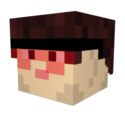 JMart33 Minecraft avatar head, 3D render