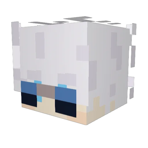 JMath1as Minecraft avatar head, 3D render