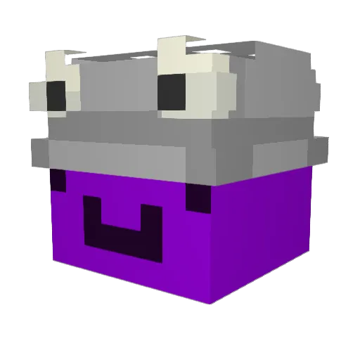 JMilewskis Minecraft avatar head, 3D render