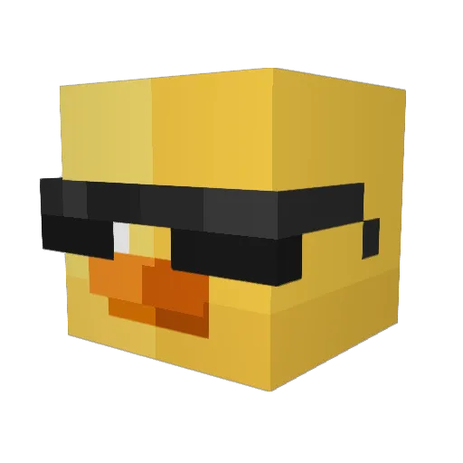 JMmovie Minecraft avatar head, 3D render