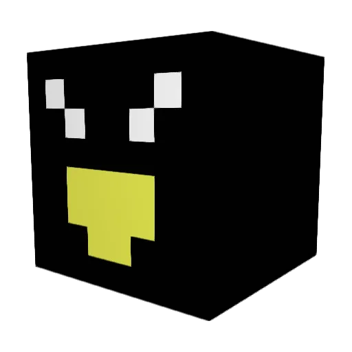 JMonet1 Minecraft avatar head, 3D render