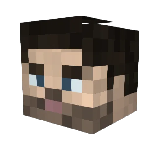 JMonkey925 Minecraft avatar head, 3D render