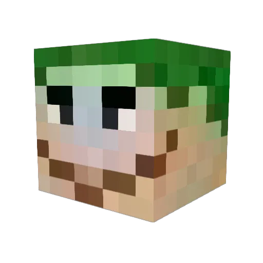JMoun Minecraft avatar head, 3D render