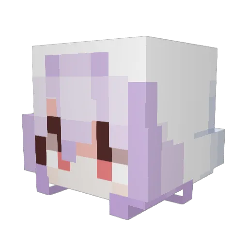 JMuuuuu Minecraft avatar head, 3D render