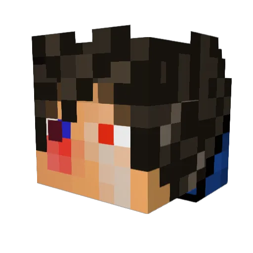 JN4NESH Minecraft avatar head, 3D render