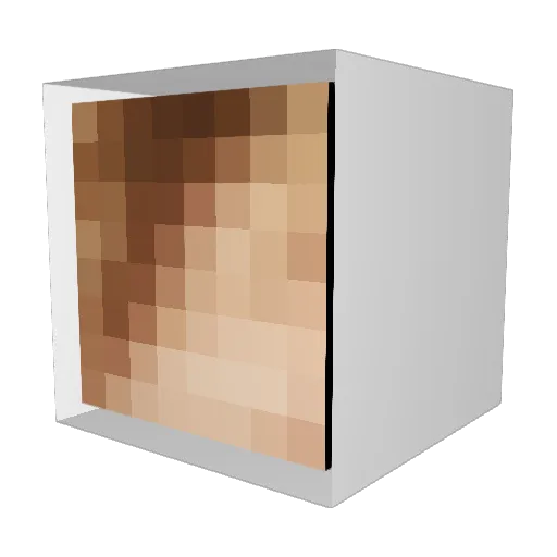 JNATION300 Minecraft avatar head, 3D render