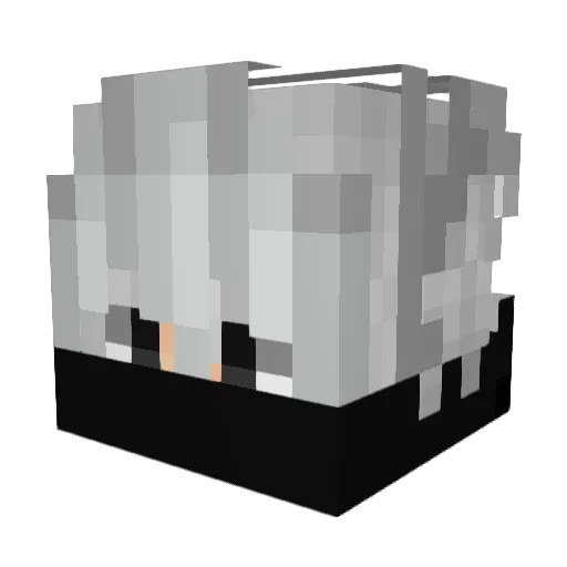 JNDK_ Minecraft avatar head, 3D render