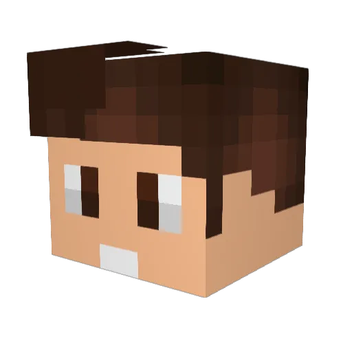 JNM69 Minecraft avatar head, 3D render