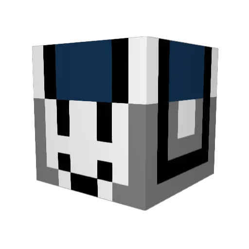 JNN12 Minecraft avatar head, 3D render
