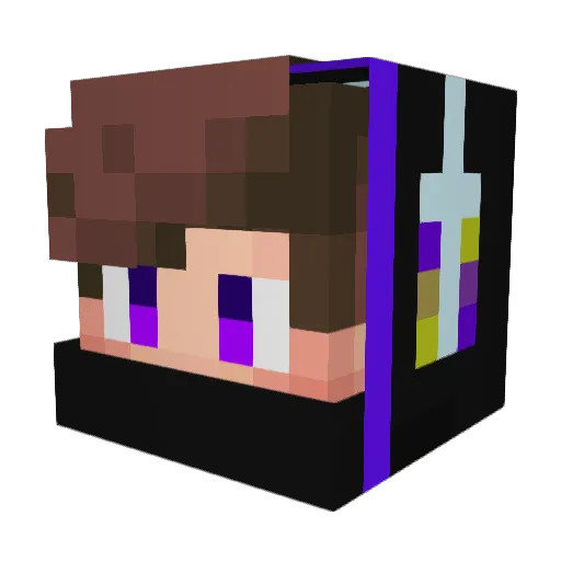 JNOOB3 Minecraft avatar head, 3D render