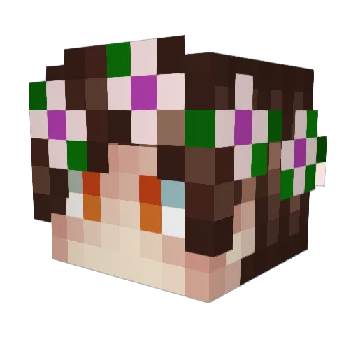 JNaizl Minecraft avatar head, 3D render